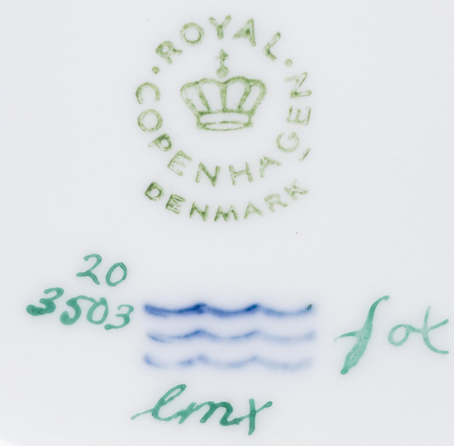 Three Royal Copenhagen Porcelain Articles