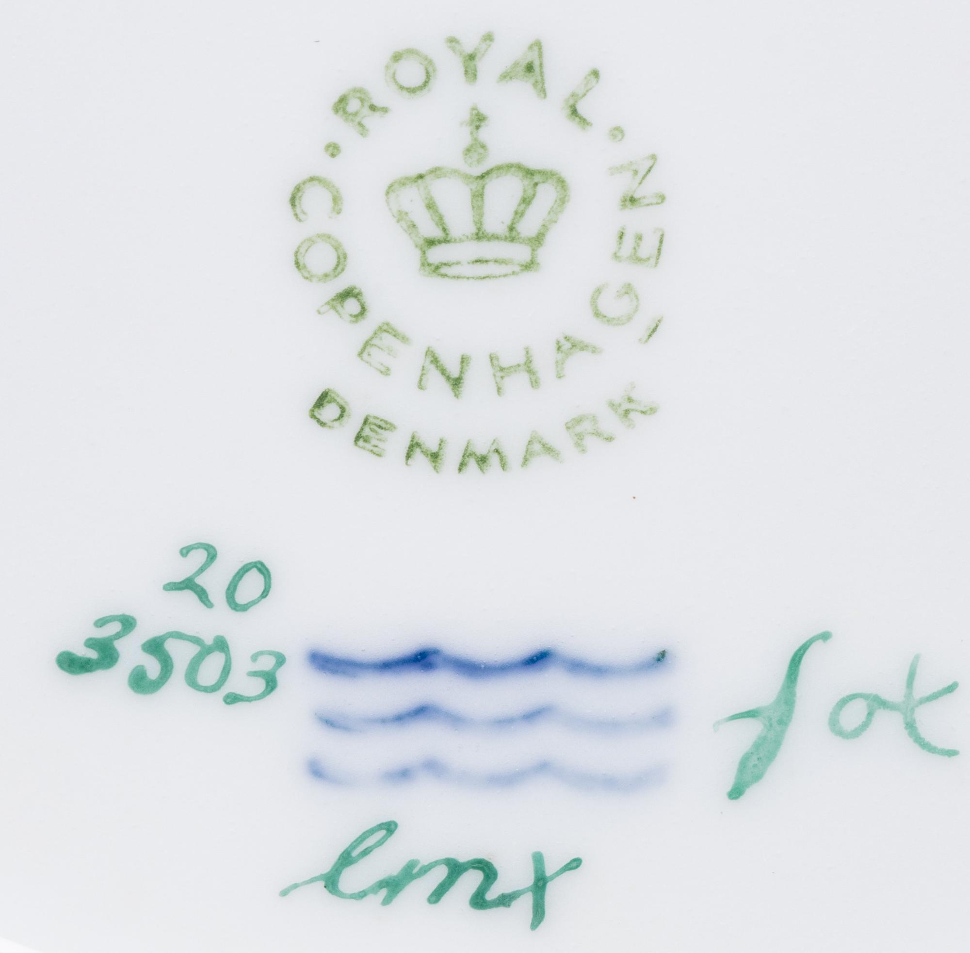 Three Royal Copenhagen Porcelain Articles