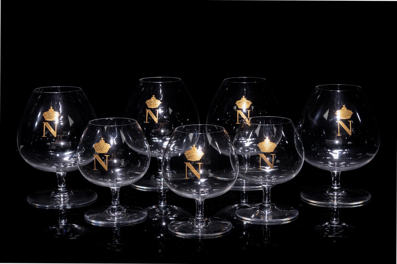 A Collection of Baccarat Napoleon Stemware Articles