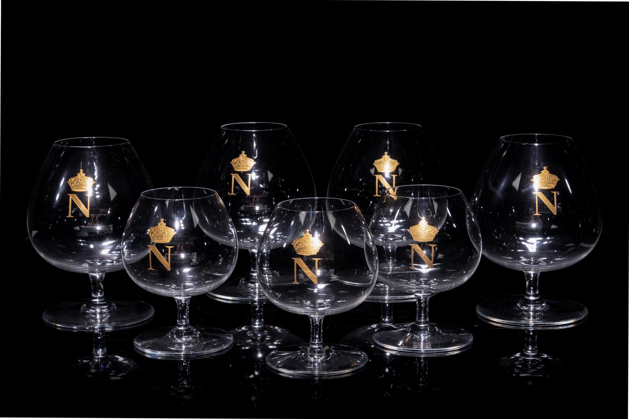 A Collection of Baccarat Napoleon Stemware Articles