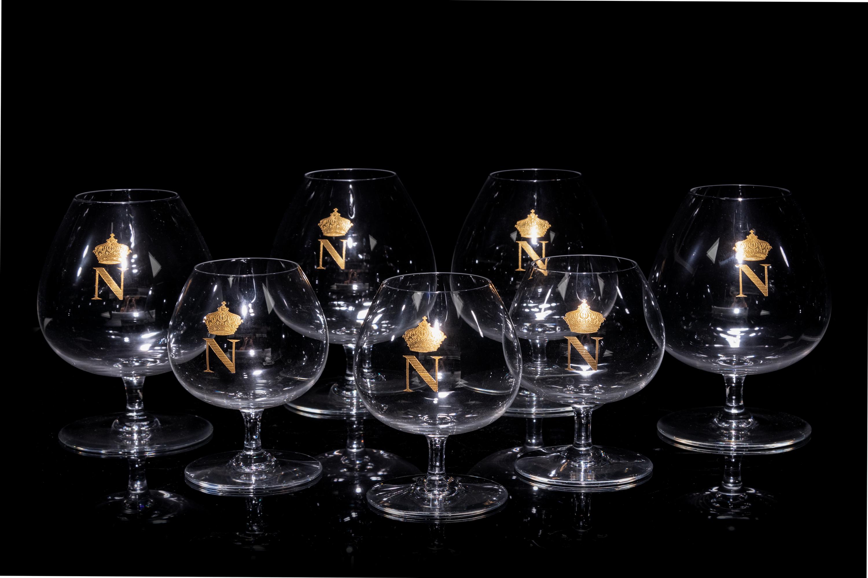 A Collection of Baccarat Napoleon Stemware Articles