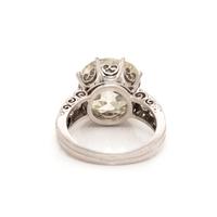 ANTIQUE, PLATINUM AND DIAMOND RING