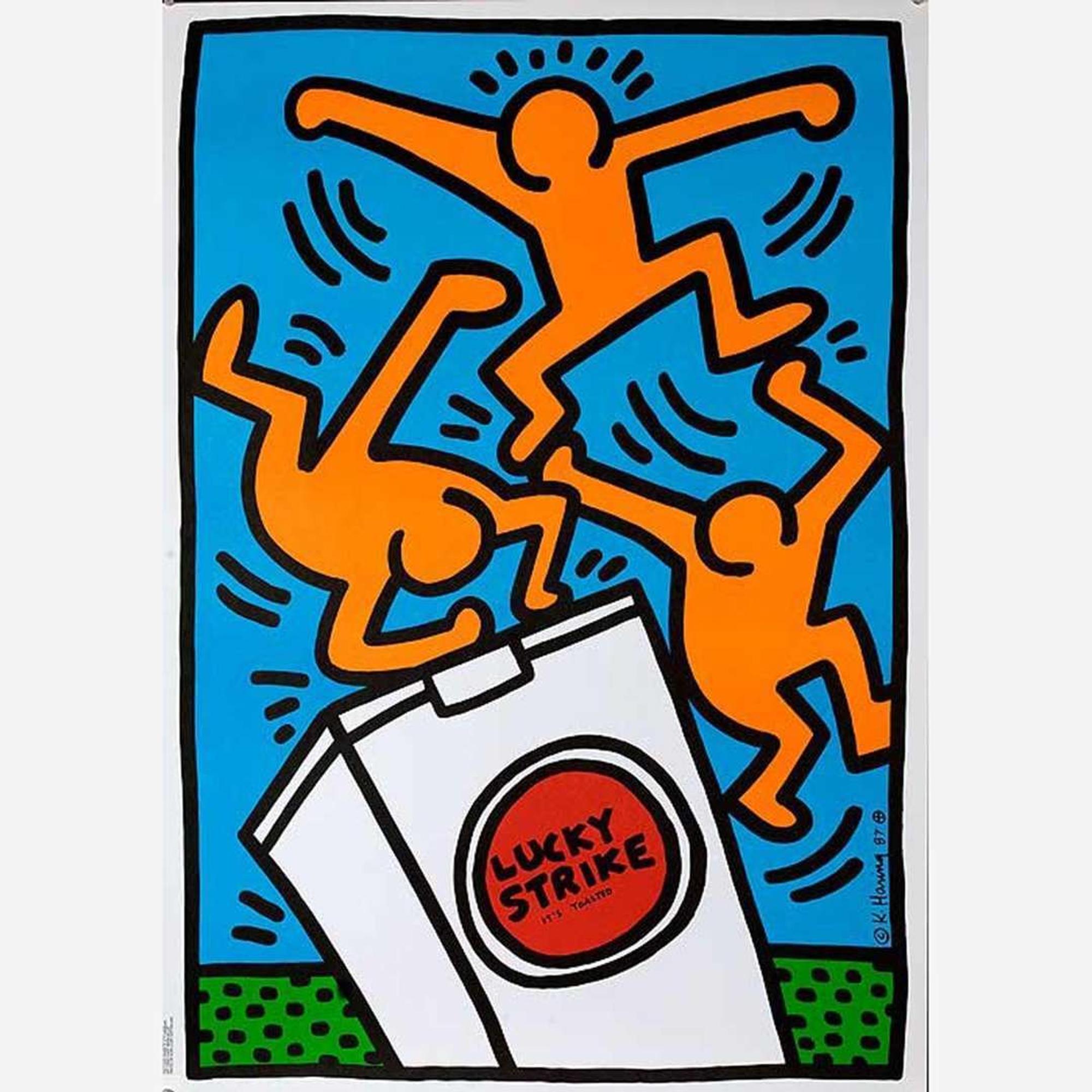 [Posters] Haring, Keith Group of Three Lucky Strike Posters