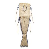 Joyce Growing Thunder (Assiniboine Sioux, b. 1950) — Beaded Hide Knife Sheath, 2008