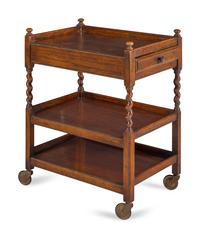 An English Oak Bar Cart