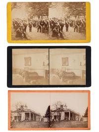 [EARLY PHOTOGRAPHY]. A group of approx. 95 stereoviews highlighted by images of US presidents, views in and around Washington, DC and Mount Vernon, and African American and female subjects.