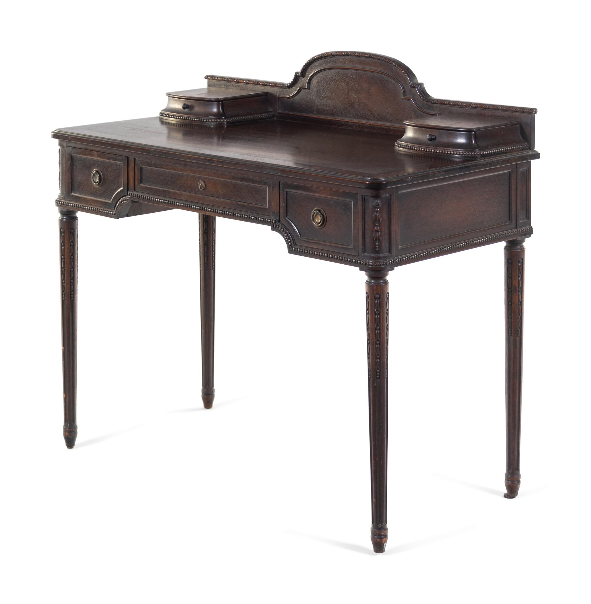 A Louis XVI Style Mahogany Writing Table