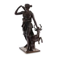 A French Patinated Bronze Figure of Diana of Versailles