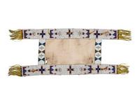 Sioux Beaded Hide Saddle Blanket