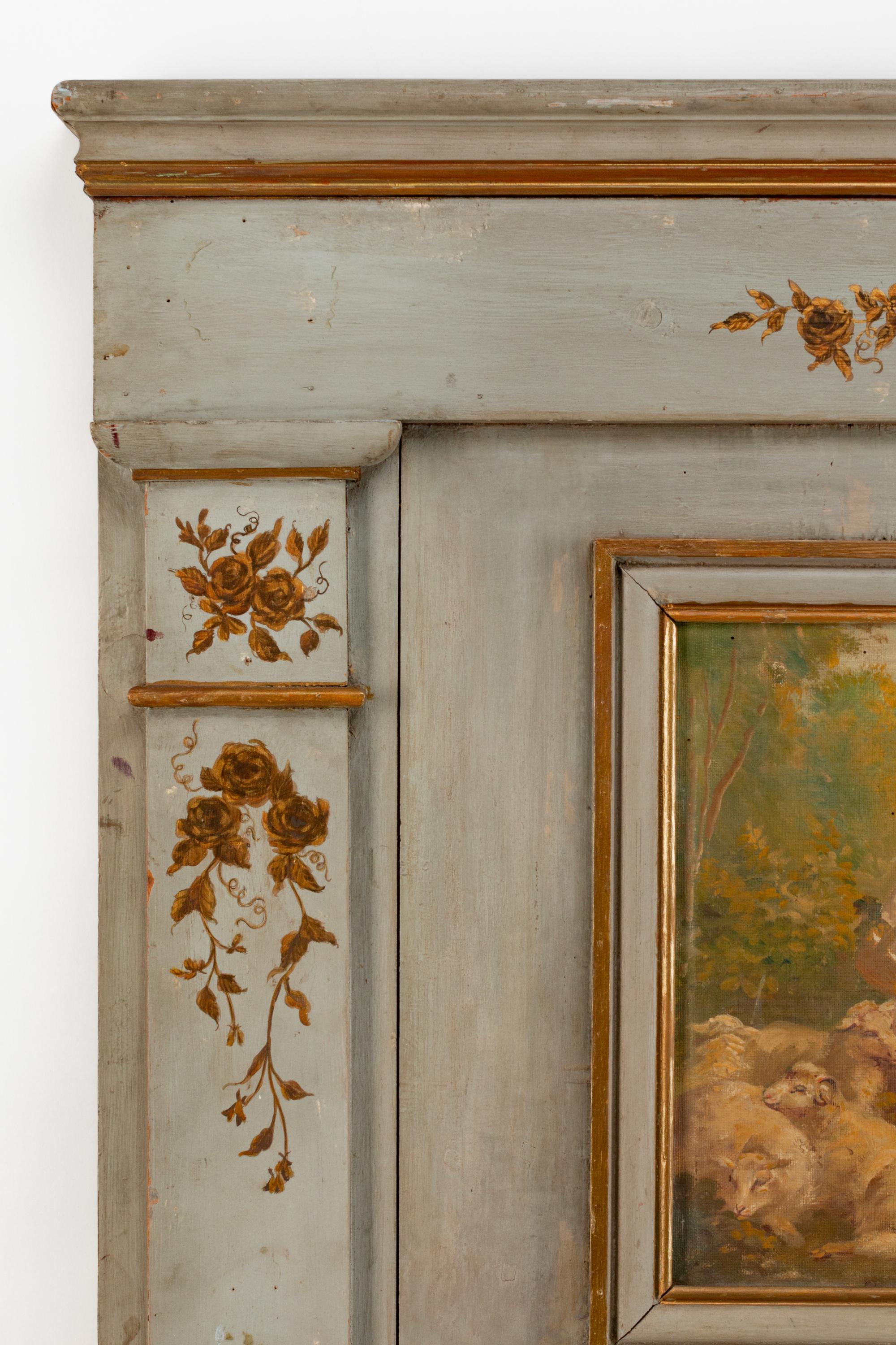A Louis XVI Later-Painted Trumeau — LATE 18TH CENTURY