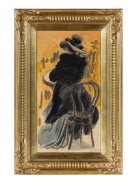 Femme au café
