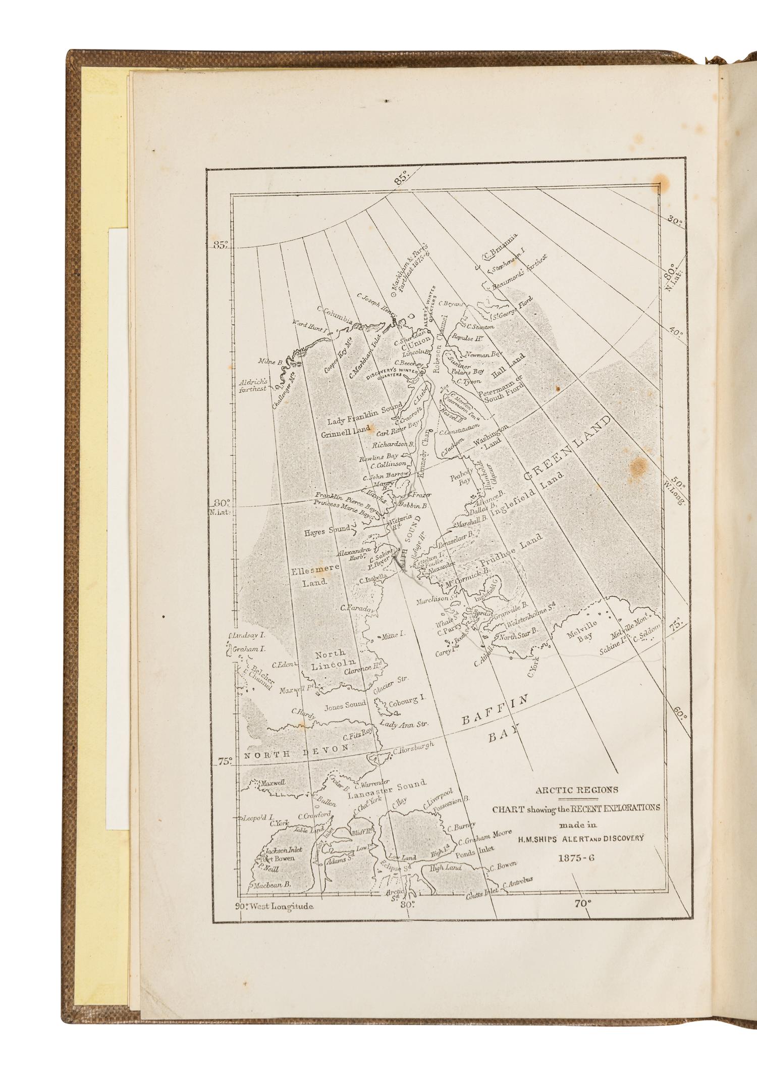 NARES, George (1831-1915). The Official Report of the Recent Arctic Expedition . London: John Murray, 1876.
