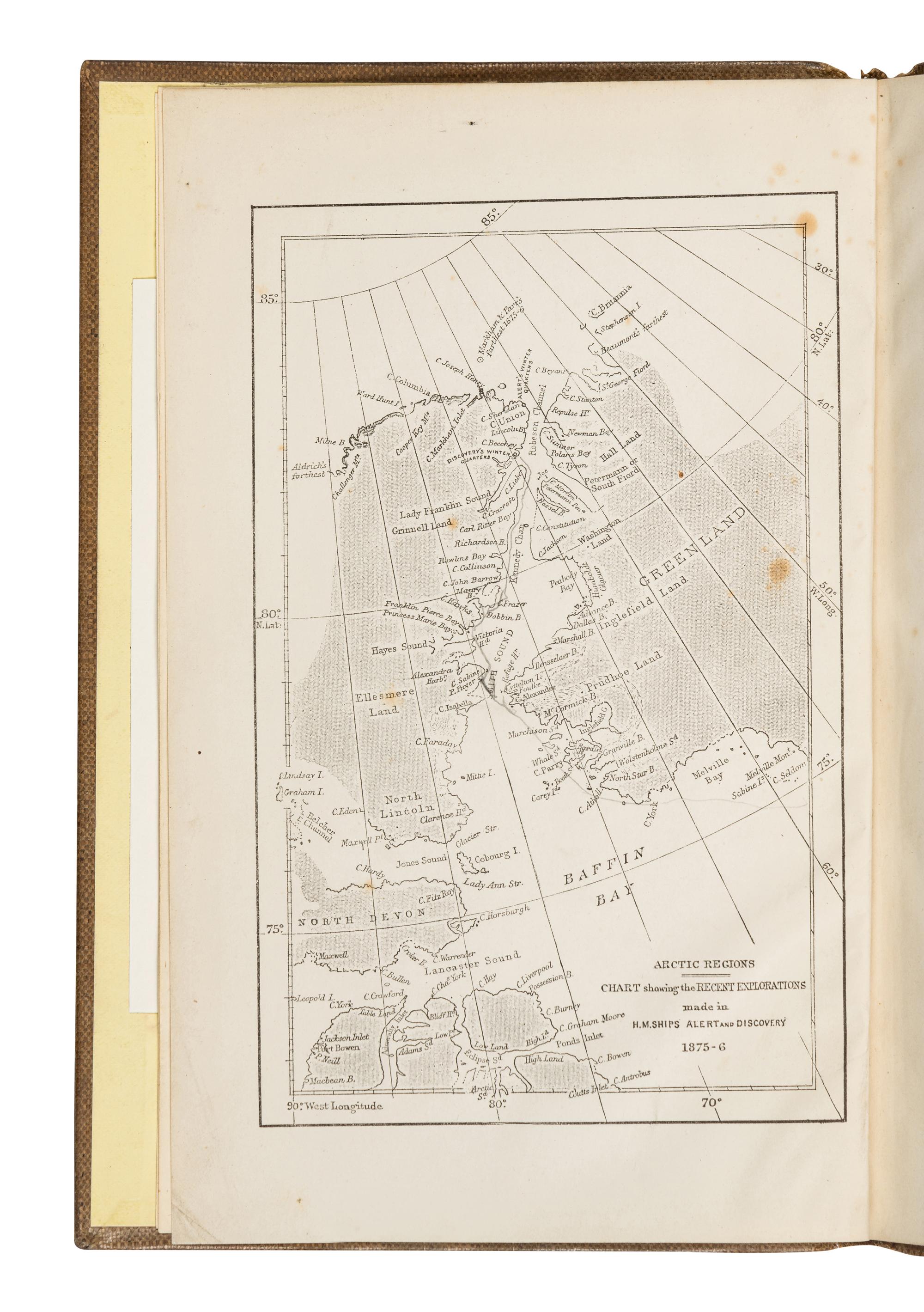 NARES, George (1831-1915). The Official Report of the Recent Arctic Expedition . London: John Murray, 1876.