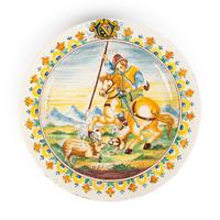 Two Italian Maiolica Chargers — EARLY 20TH CENTURY