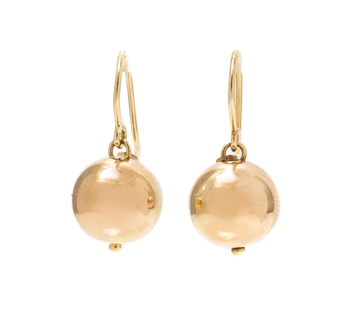 A Pair of 18 Karat Yellow Gold "Pallini" Ball Earrings, Roberto Coin, 2.10 dwts.