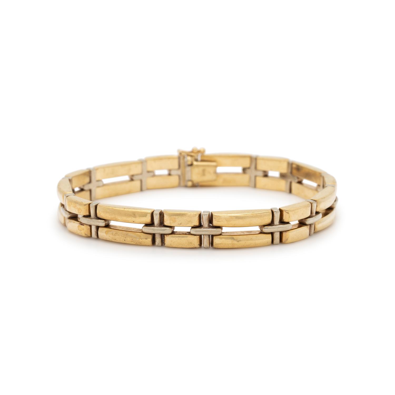 BICOLOR GOLD LINK BRACELET