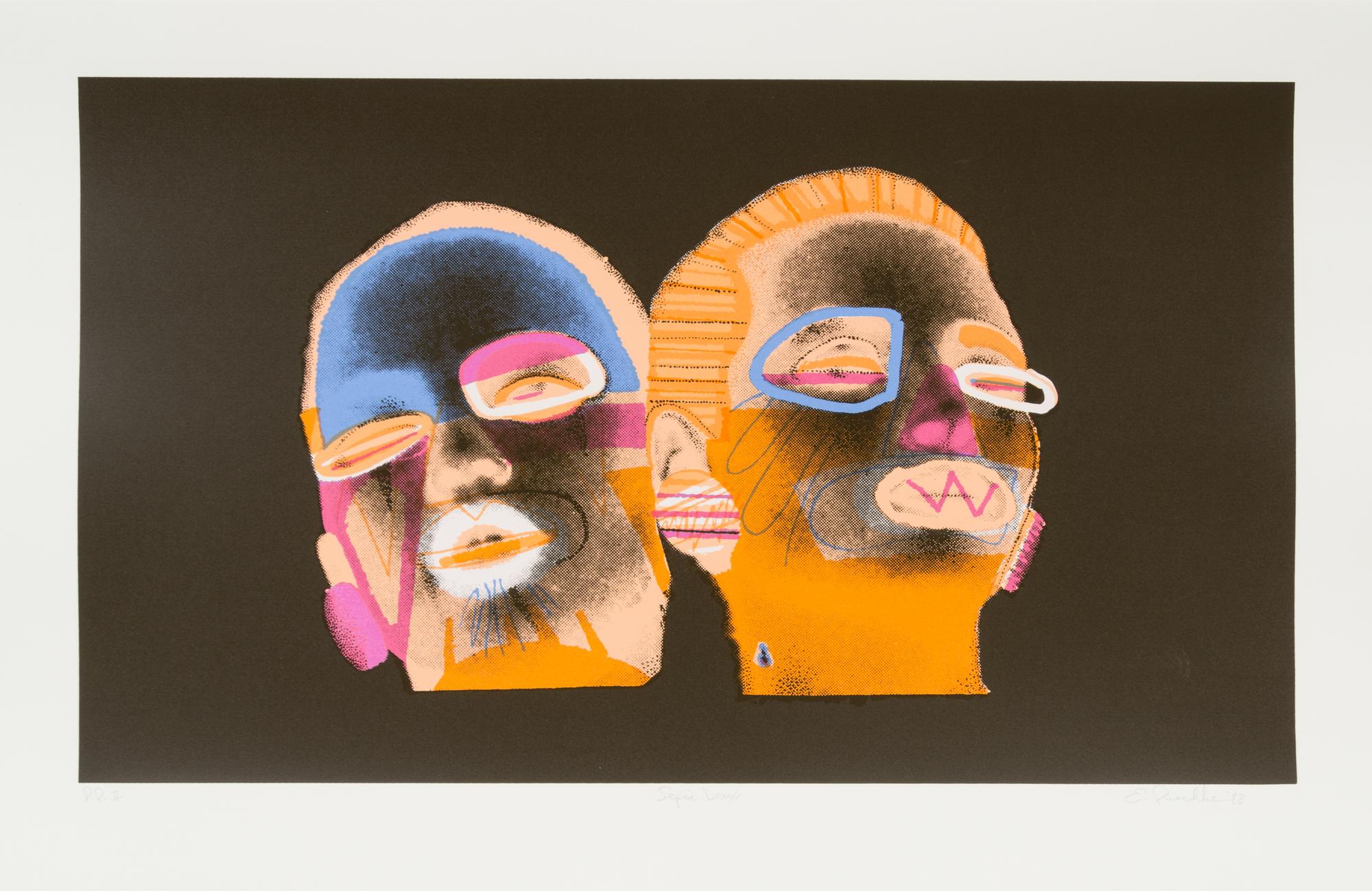Ed Paschke, (American, 1939-2004), Sepia Deux, 1988