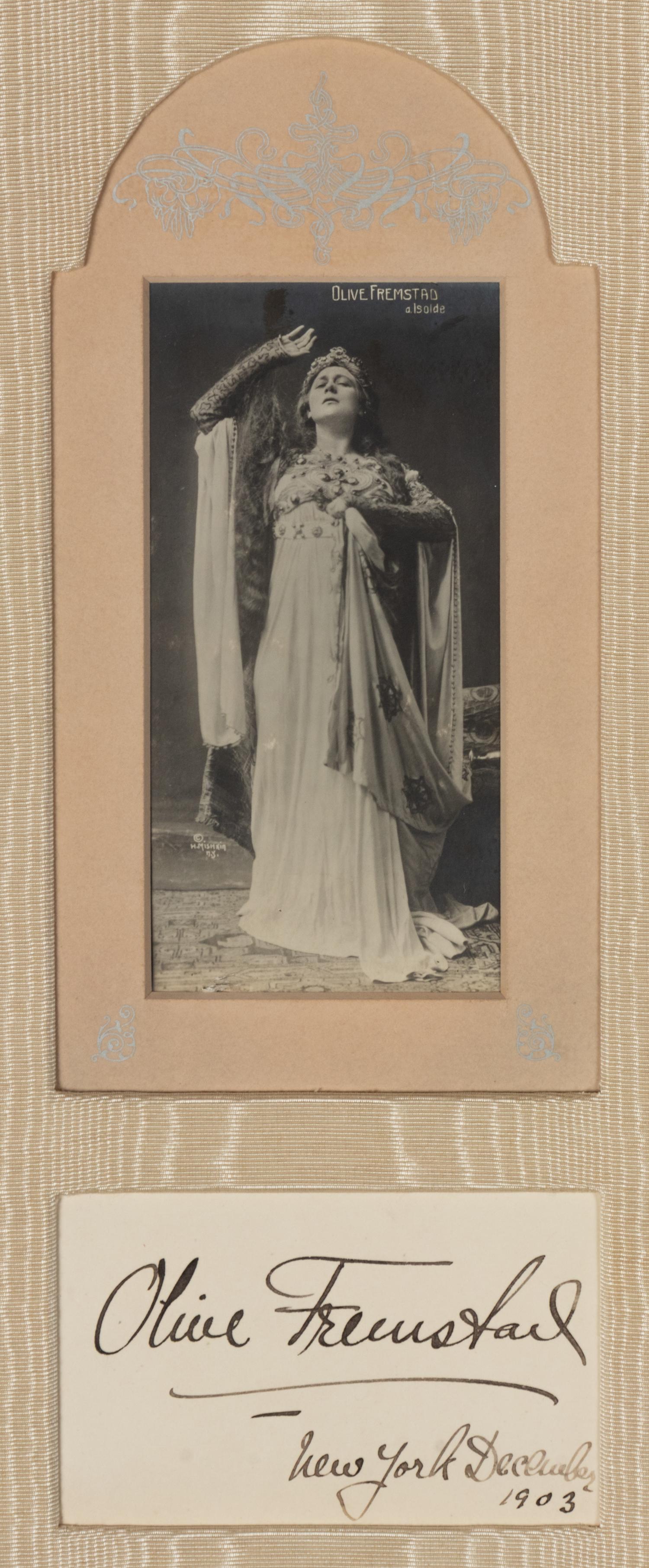 [20TH-CENTURY OPERA SINGERS]. A group of 6 photographs or photographic postcards of opera singers from the 1900s, most signed, comprising images of: