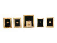 A Group of Six Gilt Metal Picture Frames — 19th/20th Century
