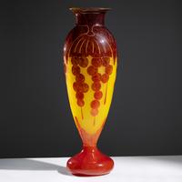 Le Verre Français Groseilles Vase, c. 1930