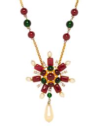 Chanel, Gripoix Pendant Necklace