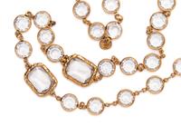 Chanel Clear Crystal Chiclets Sautoir, 1981