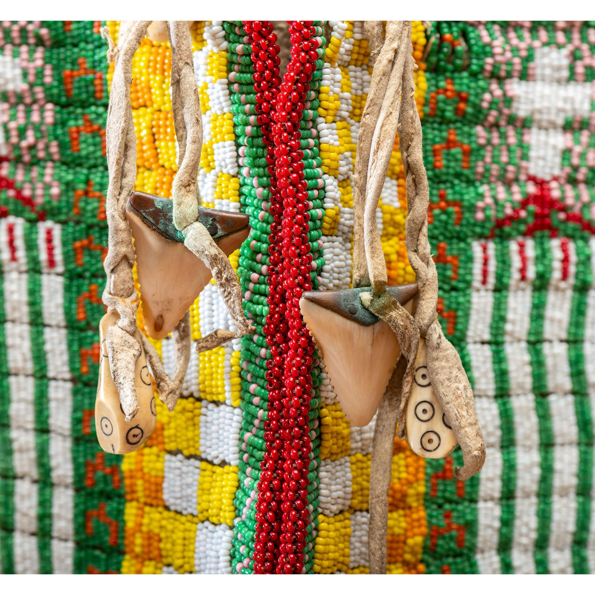 Northern Plains Beaded Hide Vest, with Boy Scout Imagery