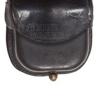[CIVIL WAR]. Federal percussion cap pouch by J.B. Sickles, St. Louis, MO.