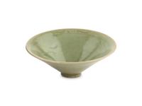 A Chinese Longquan Celadon Glazed Porcelain Conical Bowl