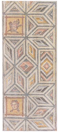 A Roman Marble Mosaic Floor Panel Height 75 1/2 x width 32 inches. — CIRCA EARLY 3RD CENTURY C.E.