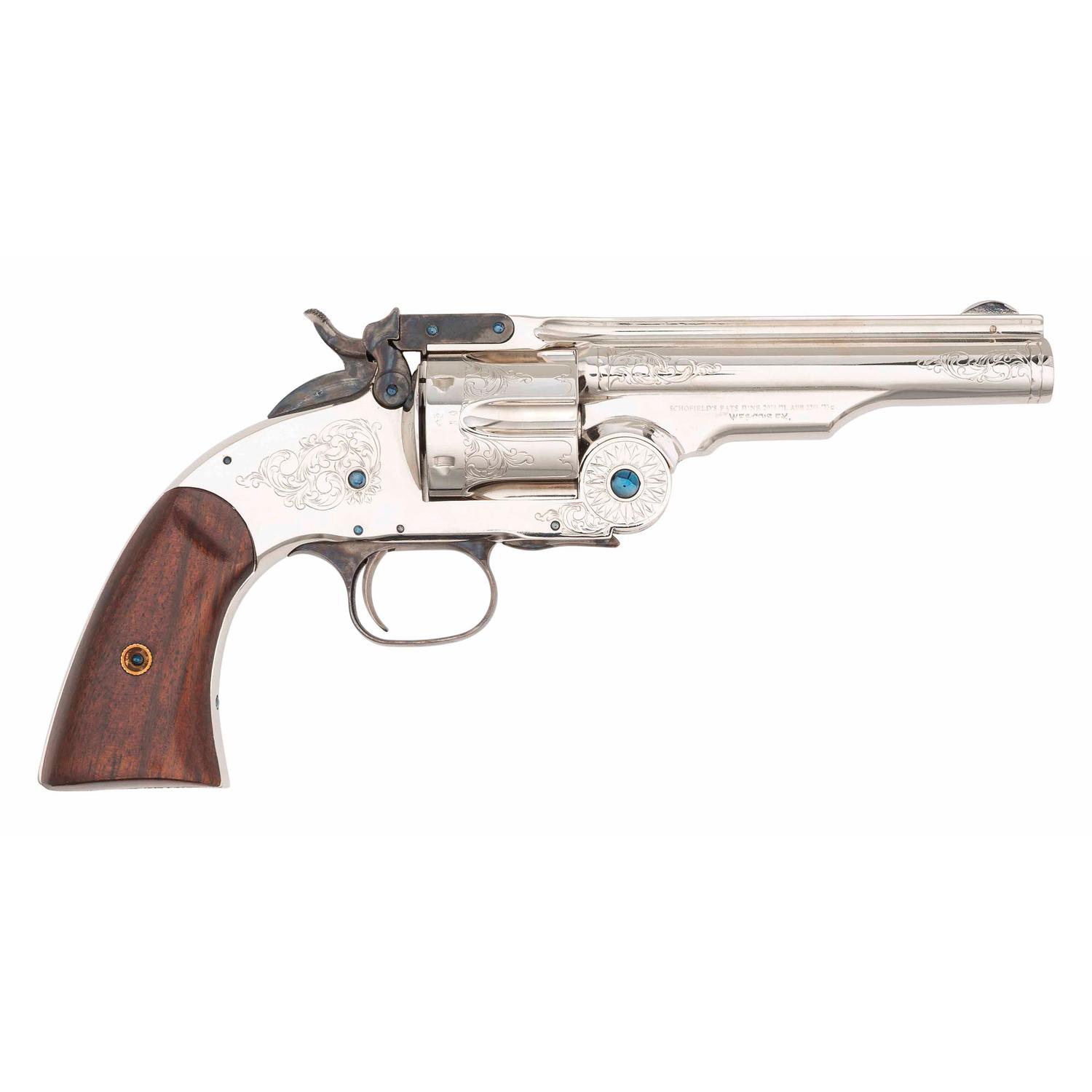 *EMF Replica Plated & Engraved Wells Fargo Schofield Revolver
