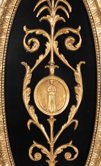 A Pair of Neoclassical Style Giltwood and Cut Glass Two-Light Sconces