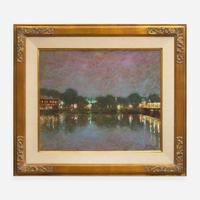 Anthony Michael Autorino (American, 1937–2015) New Hope Bridge at Night
