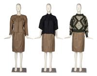 One Gianni Versace Ensemble and Two Tops