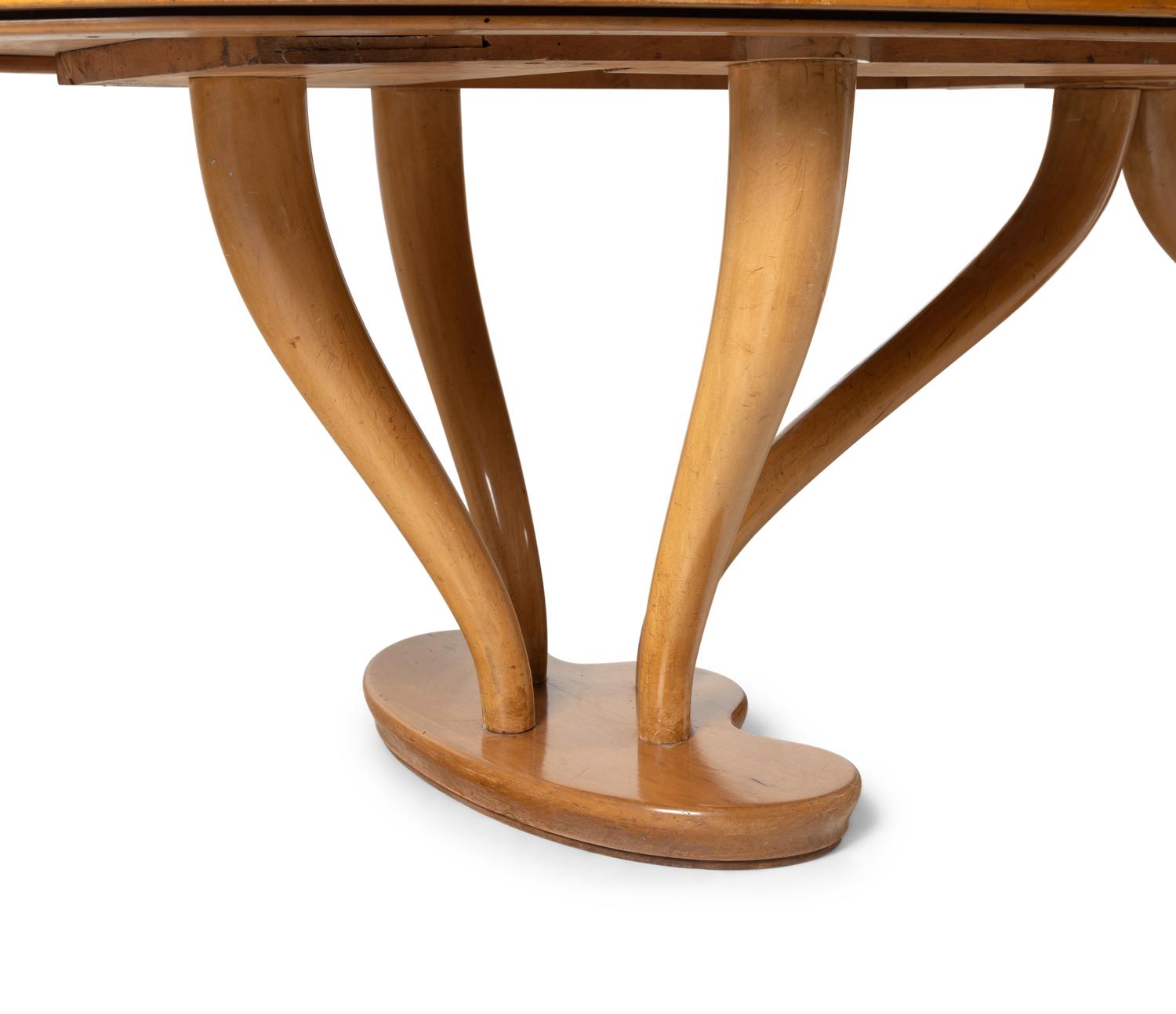 A Continental Double Pedestal Dining Table