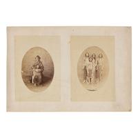 Photograph of Mother and Child at Taos Pueblo, Including a Portrait by Orloff R. Westmann ca 1870