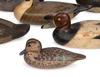 A Collection of Painted Wood Duck and Goose Decoys