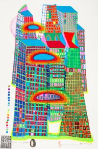 Friedensreich Hundertwasser, (Austrian, 1928-2000), Good Morning City, 1969