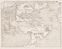 MÜNSTER, Sebastian (1489-1552). Tabula novarum insnlarum [sic], quas diversis respectibus Occidentales & Indianas vocant . Basel, 1554.