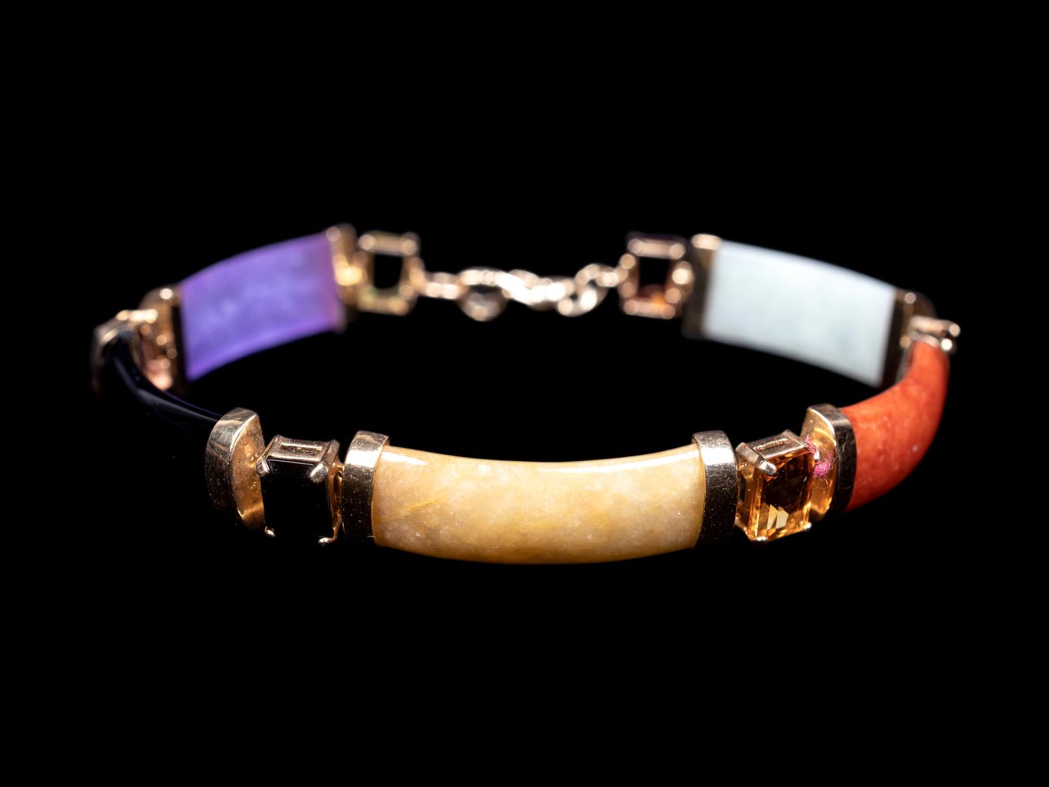 A Collection of Chinese Jadeite Bracelets