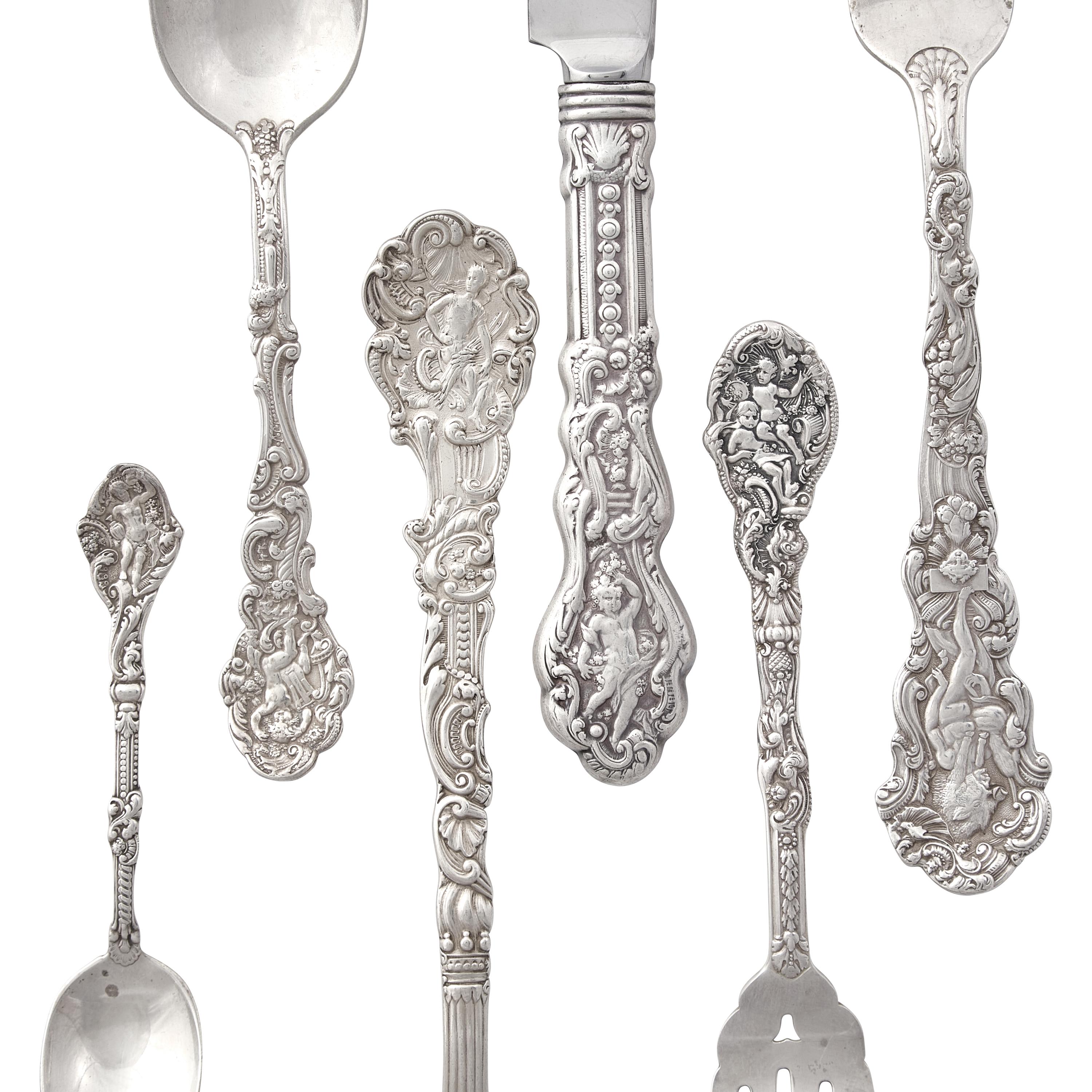 An Assembled Sterling Silver Flatware Service, in the Versailles Pattern