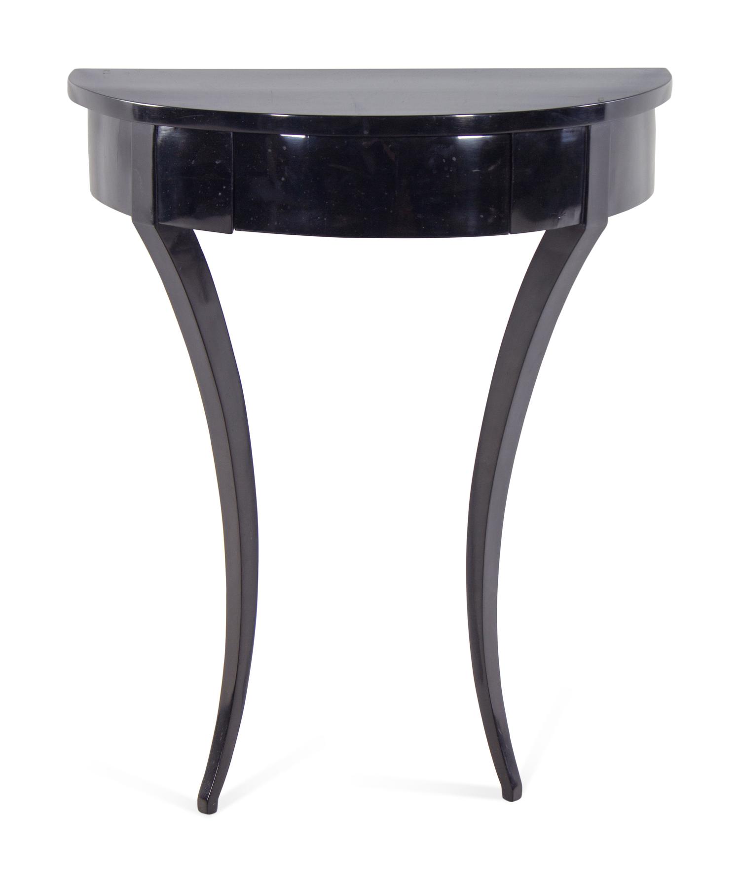 A Biedermeier Ebonized Console Table