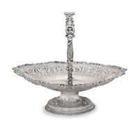 A Tiffany and Co. Silver Footed Basket