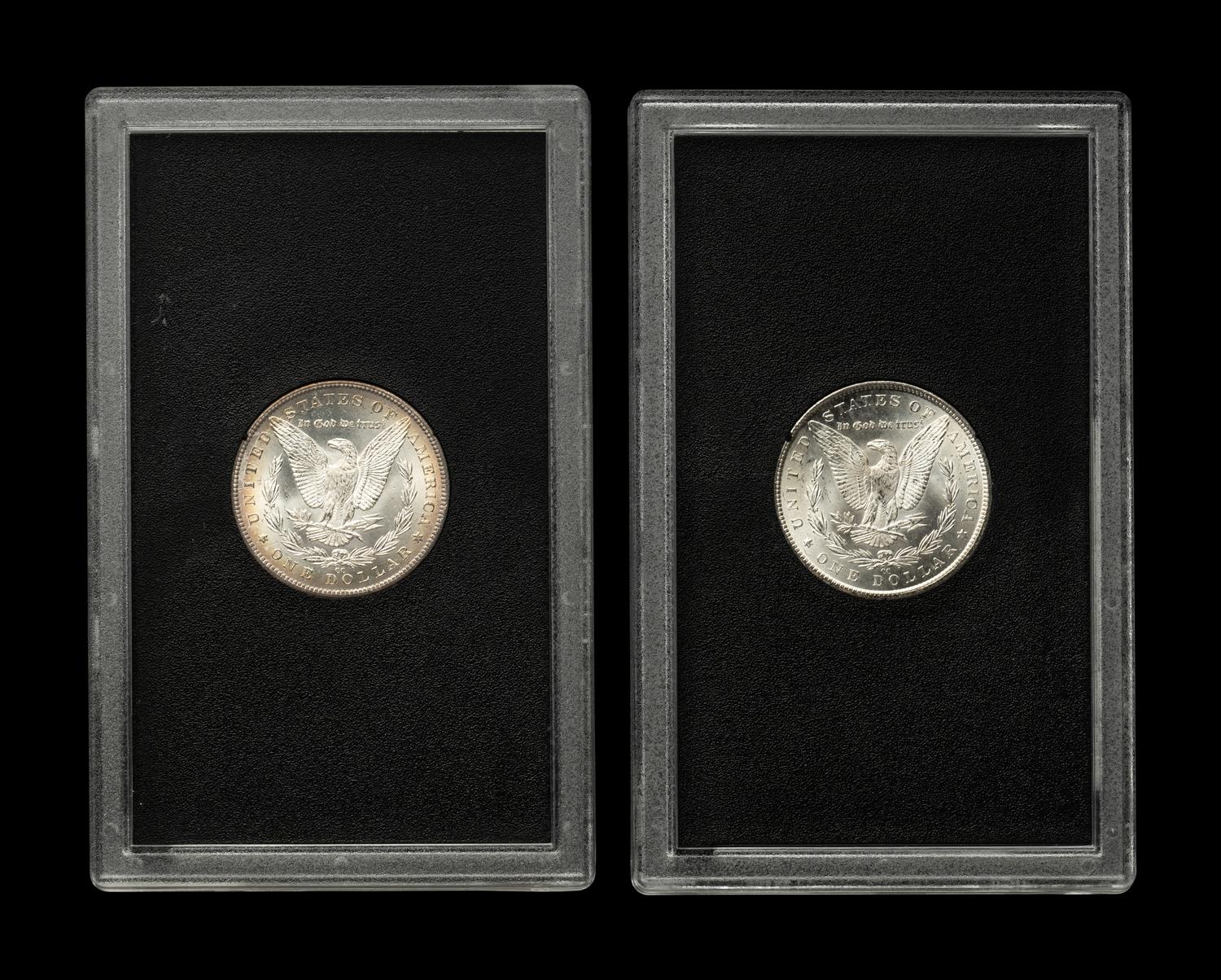 Two 1884-CC GSA: Morgan $1 Coins