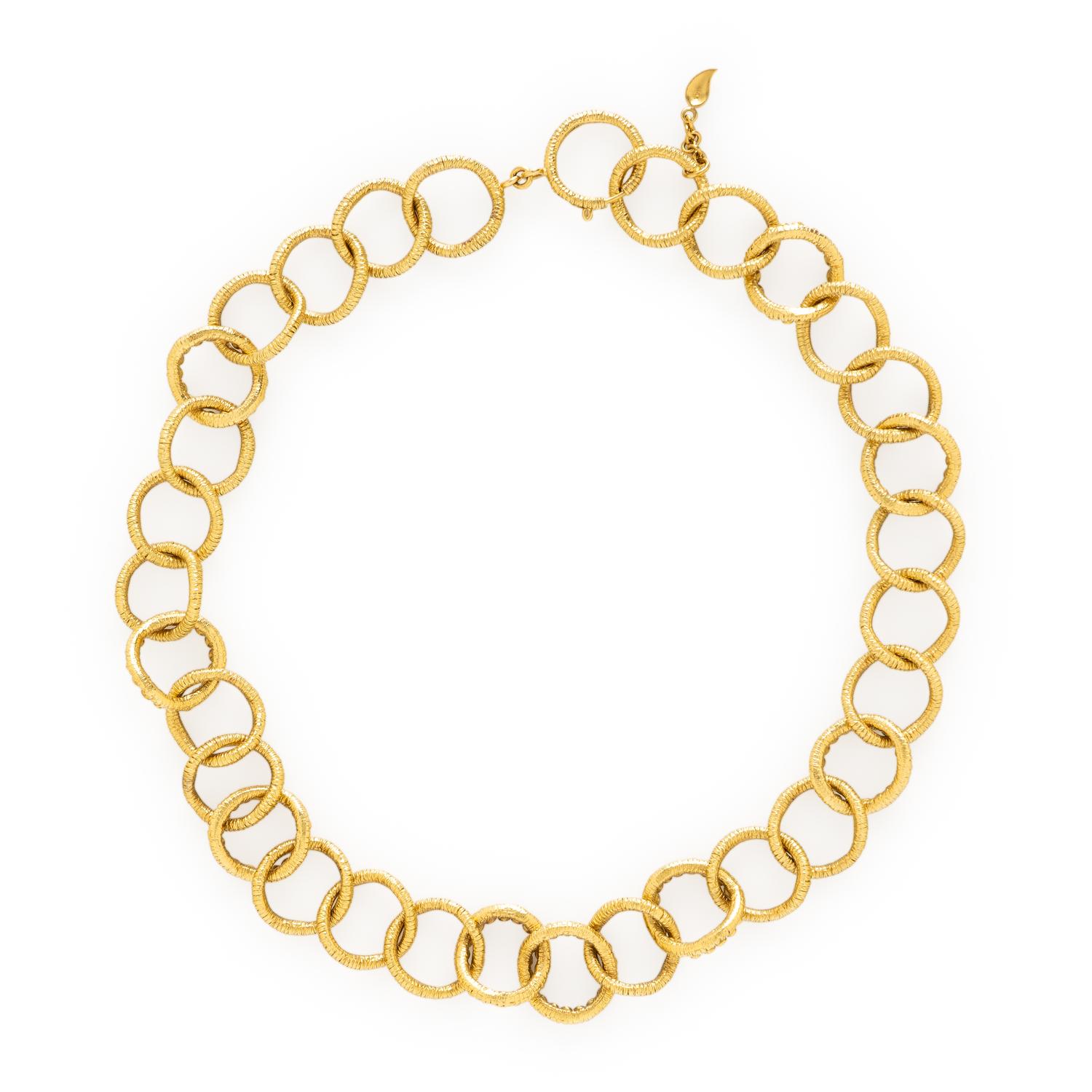 COOMI, HIGH KARAT YELLOW GOLD AND DIAMOND CHAIN NECKLACE