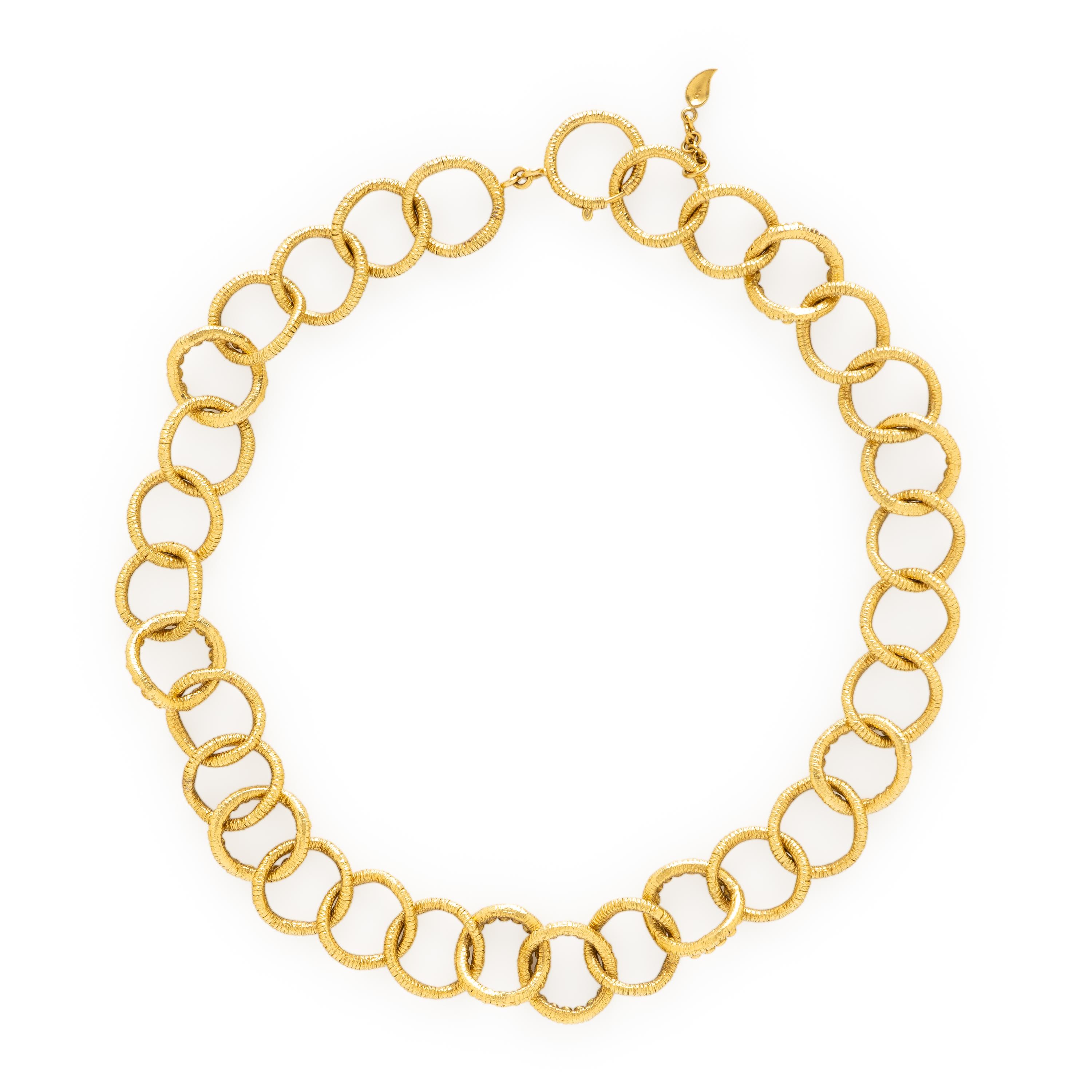 COOMI, HIGH KARAT YELLOW GOLD AND DIAMOND CHAIN NECKLACE