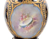 Three Sèvres Style Painted and Parcel Gilt Porcelain Articles