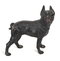 Two American Painted Iron Door Stops