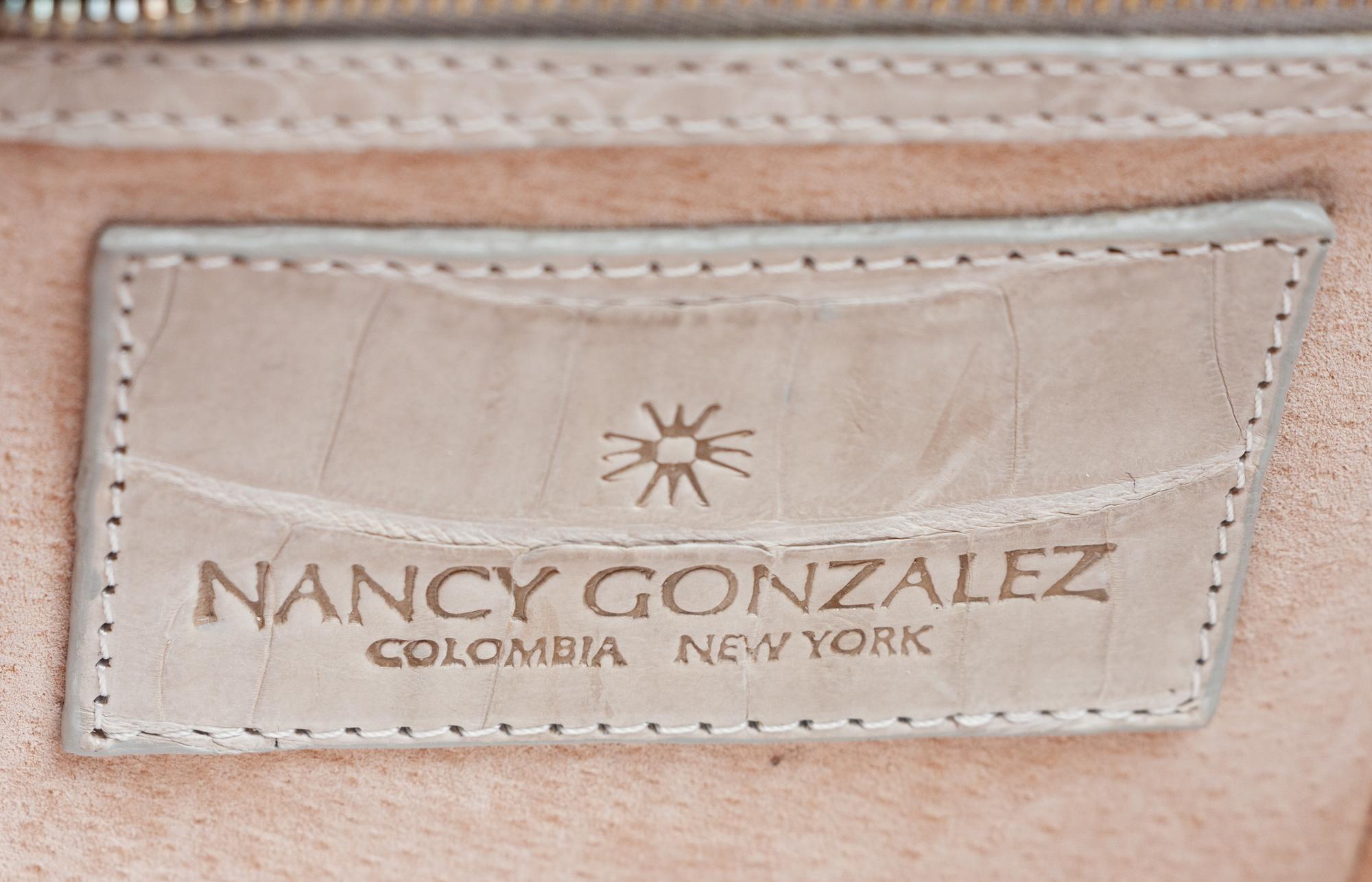 Nancy Gonzalez Grey Crocodile Bag, 2000s