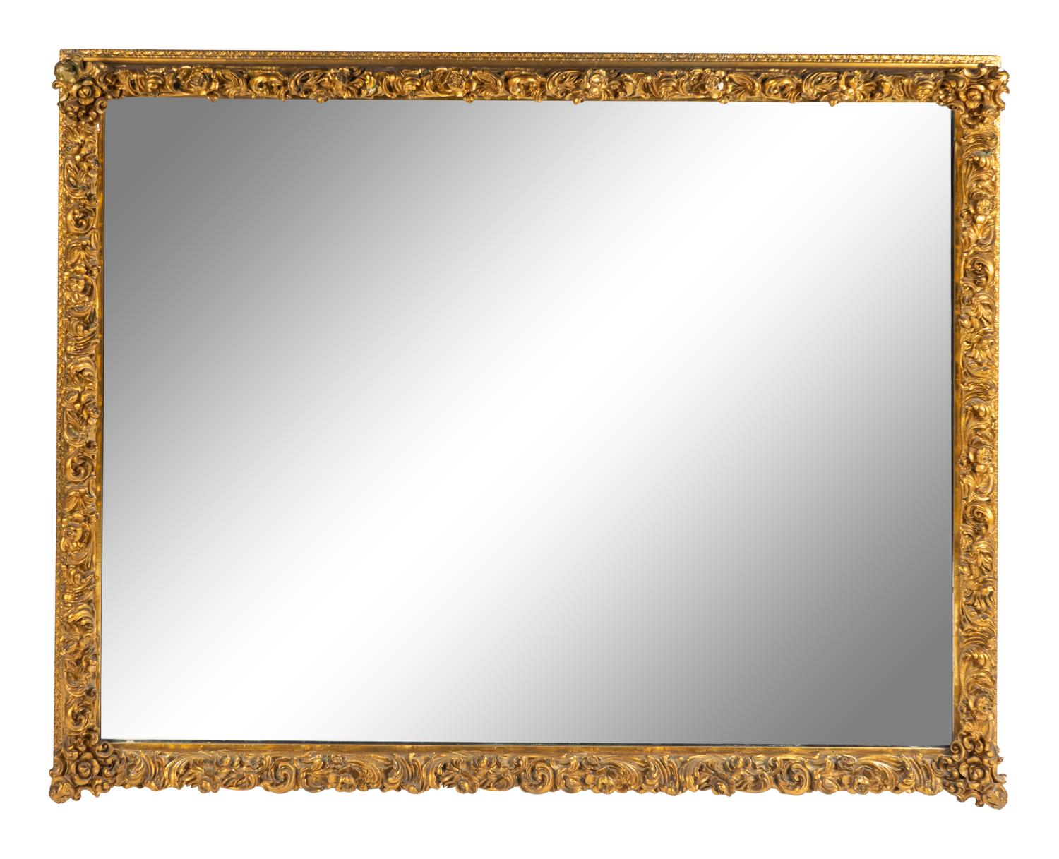 A Contintental Gilt Mirror — 20TH CENTURY